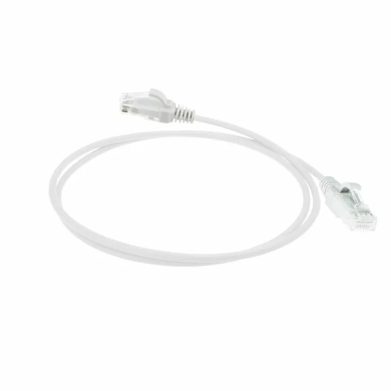 ACT bianco 7 metri LSZH U/UTP CAT6 Datacenter Slimline cavo patch con connettori RJ45