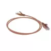 ACT marrone 2 metri LSZH U/UTP CAT6 cavo patch Slimline per data center protezione del fermo con connettori RJ45