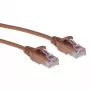 ACT marrone 2 metri LSZH U/UTP CAT6 cavo patch Slimline per data center protezione del fermo con connettori RJ45