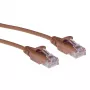ACT marrone 3 metri LSZH U/UTP CAT6 Datacenter Slimline cavo patch con fermo di sicurezza con connettori RJ45