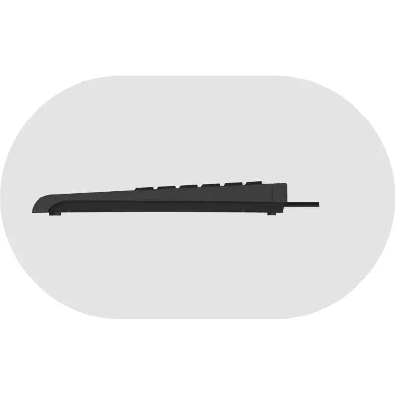 KeySonic ACK-3410 (UK) tastiera Home USB QWERTY UK English nero
