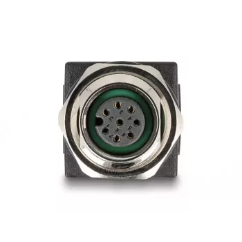 DeLOCK Adattatore M12 codifica A connettore femmina 8 poli su connettore femmina RJ45 dritto