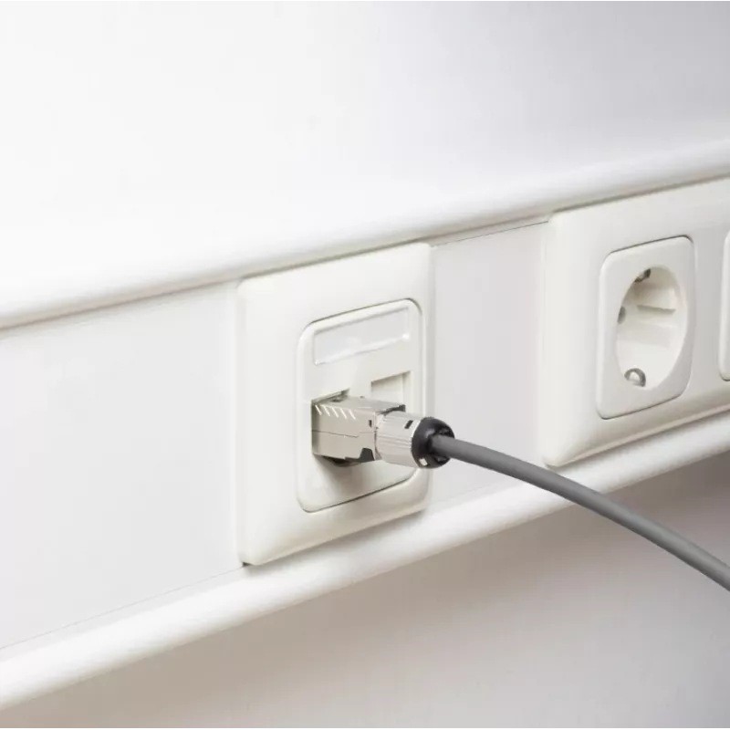 ACT connettore RJ45 CAT6A schermato per terminazione sul campo, senza attrezzi, 4PPoE 100W