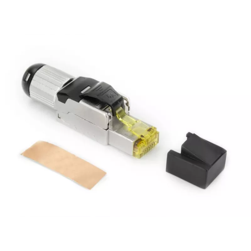 ACT connettore RJ45 CAT6A schermato per terminazione sul campo, senza attrezzi, 4PPoE 100W