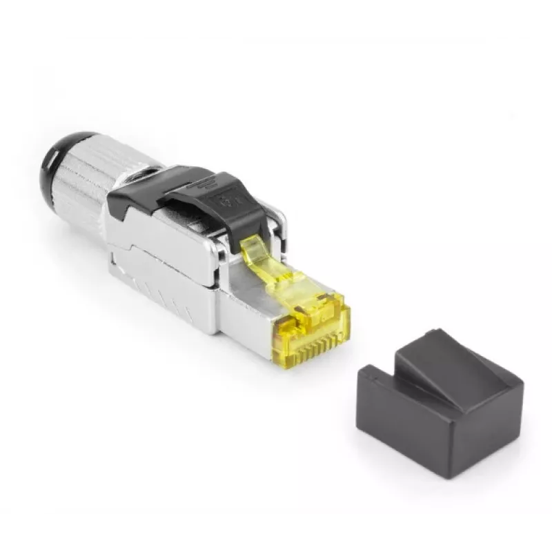 ACT connettore RJ45 CAT6A schermato per terminazione sul campo, senza attrezzi, 4PPoE 100W