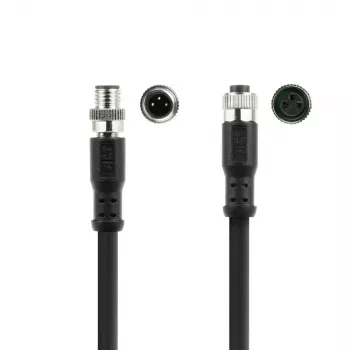 ACT Industrial Cavo sensore 1,50 metri M8A 3 poli connettore maschio su connettore femmina M8A 3 poli, cavo TPE Ultraflex Xtreme, schermato