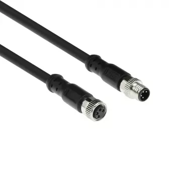 ACT Industrial Cavo sensore 1,50 metri M8A 4 poli connettore maschio su connettore femmina M8A 4 poli, cavo TPE Ultraflex Xtreme, schermato