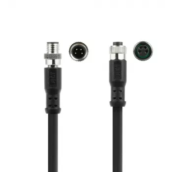 ACT Industrial Cavo sensore 3,00 metri M8A 4 poli connettore maschio su connettore femmina M8A 4 poli, cavo TPE Ultraflex Xtreme, schermato
