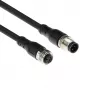 ACT Industrial Cavo sensore 3,00 metri M12A 4 poli connettore maschio su connettore femmina M12A 4 poli, cavo TPE Superflex Xtreme, schermato
