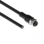 ACT Industrial cavo sensore 5,00 metri M12A 4 poli connettore femmina a estremità aperta Superflex Xtreme cavo TPE, schermato