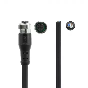 ACT Industrial cavo sensore 5,00 metri M12A 4 poli connettore femmina a estremità aperta Superflex Xtreme cavo TPE, schermato