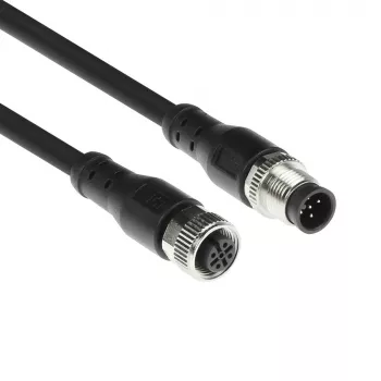 ACT Industrial cavo sensore 3,0 metri M12A 5 poli connettore maschio a M12A 5 poli connettore femmina, Superflex Xtreme cavo TPE, schermato