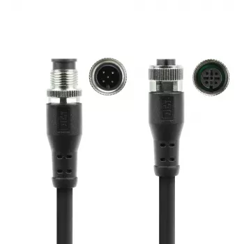 ACT Industrial cavo sensore 3,0 metri M12A 5 poli connettore maschio a M12A 5 poli connettore femmina, Superflex Xtreme cavo TPE, schermato