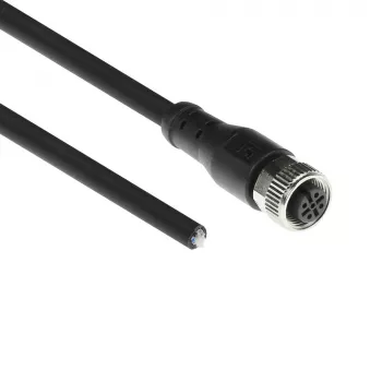 ACT Industrial cavo sensore 1,50 metri M12A 5 poli connettore femmina a estremità aperta, Superflex Xtreme cavo TPE, schermato