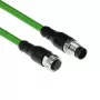 ACT Industrial cavo sensore 5,00 metri M12A 8 pin connettore maschio a M12A 8 pin connettore femmina, Ultraflex cavo TPE, schermato