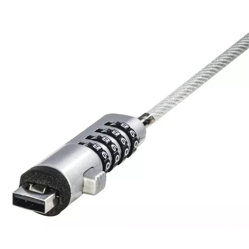 Hama cavo di sicurezza USB argento, trasparente 1,8 m