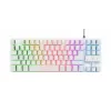 Trust GXT 833W Thado tastiera gaming USB QWERTZ tedesco bianco