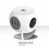ACT AC2420 prolunga elettrica 1,5 m 3 prese AC per interni bianco