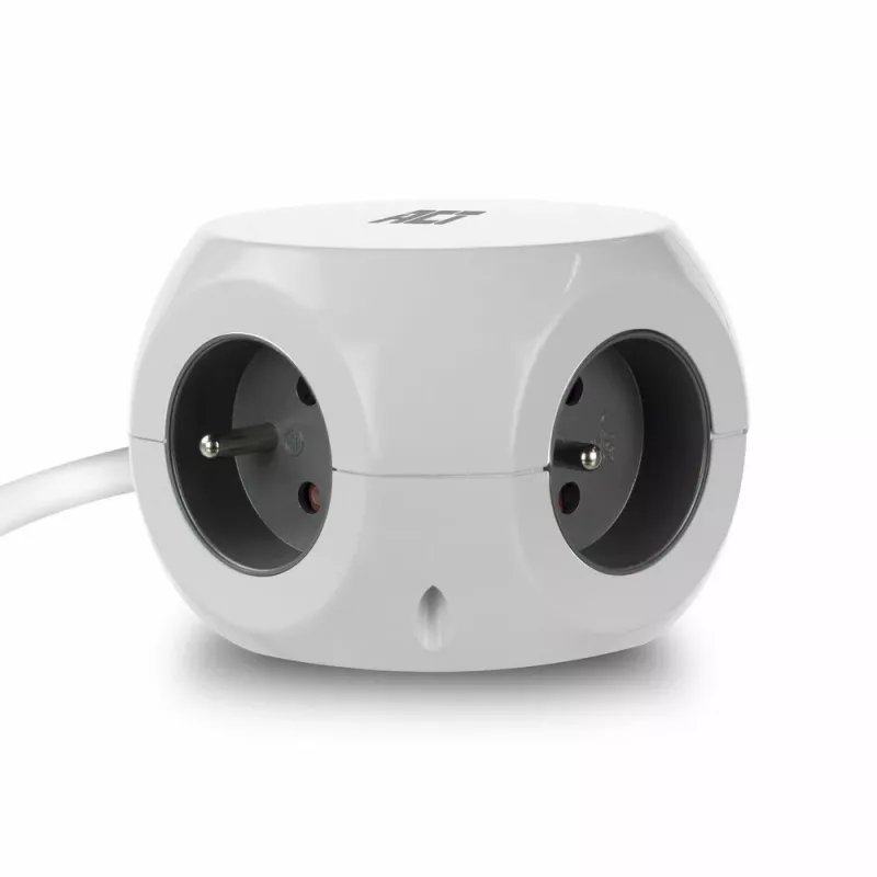 ACT AC2425 prolunga elettrica 1,5 m 3 prese AC per interni bianco