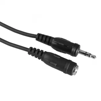Cavo audio Hama 00205105 5 m jack 3,5 mm maschio su femmina nero