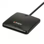 Lindy lettore di smart card USB 2.0, USB, nero, 1,2 m, 480 MB/s, 2 anno/i, CE, Federal Communications Commission (FCC), REACH, RoHS