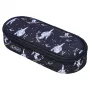 Herlitz Space Skater Astuccio morbido in poliestere blu scuro bianco