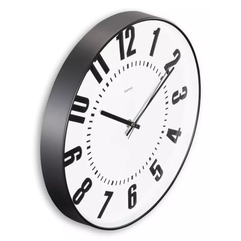 Hama Formentera Orologio al quarzo rotondo nero, bianco