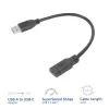 Adattatore USB ACT AC7460 connettore maschio USB-A su connettore femmina USB-C a 24 poli, 20 cm, 5 Gbit/s