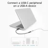 Adattatore USB ACT AC7460 connettore maschio USB-A su connettore femmina USB-C a 24 poli, 20 cm, 5 Gbit/s