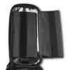 Hama 00121353 borsa da telaio per bicicletta per il tubo orizzontale, con scomparto trasparente per il telefono, nera