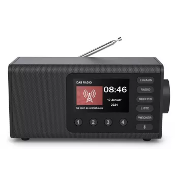Radio personale Hama DR1001 digitale DAB DAB+ FM 5W display TFT