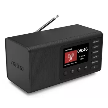 Radio personale Hama DR1001 digitale DAB DAB+ FM 5W display TFT