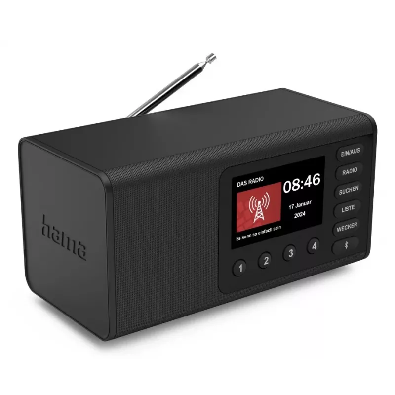 Radio personale Hama DR1001 digitale DAB DAB+ FM 5W display TFT