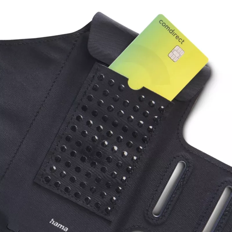 Hama 00019861 custodia da braccio sportiva per smartphone per jogging, 6,5-6,9 pollici, idrorepellente, nera