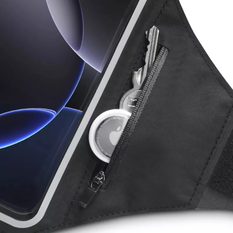 Hama 00019860 custodia da braccio sportiva per smartphone per jogging, 5,5-6,4 pollici, idrorepellente, nera