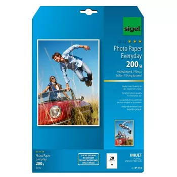 Carta per stampa A4 Sigel IP710 Gloss 20 fogli bianco