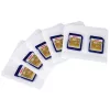 Custodie autoadesive Hama per SD, confezione da 5, MMC, SD, 2 schede, polipropilene (PP), trasparente, bianco, 75 mm, 70 mm