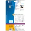 Etichette HERMA ZIP diskettes A4 59x50 mm carta bianca opaca 375 pz.