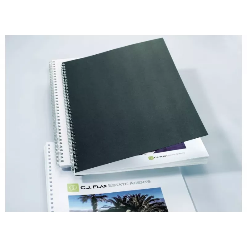 GBC LinenWeave CE050010 copertine per rilegatura, A4 (210 x 297 mm), 250 g/m², 100 pz., nere