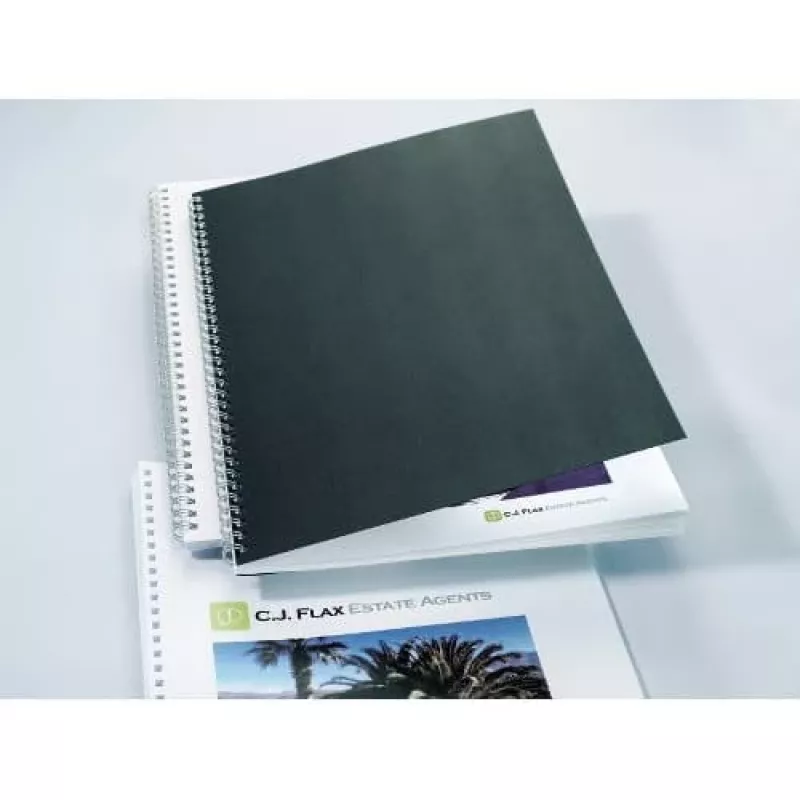 GBC LinenWeave CE050010 copertine per rilegatura, A4 (210 x 297 mm), 250 g/m², 100 pz., nere
