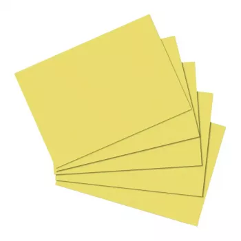 Scheda Herlitz 10837136 giallo A5 100 pz.
