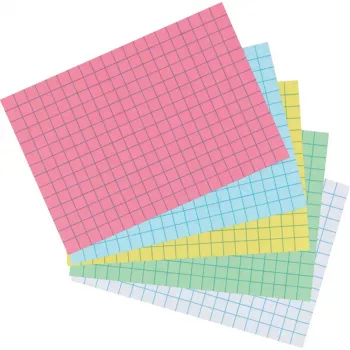 Schede Herlitz 10901452 verde 100 pz. carta quadrettata 170 g/m²