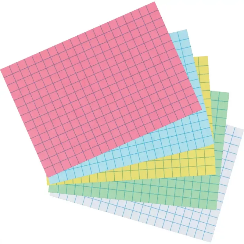 Schede Herlitz 10901452 verde 100 pz. carta quadrettata 170 g/m²