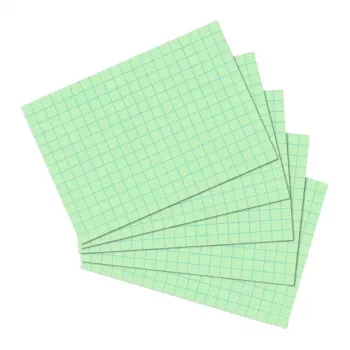 Schede Herlitz 10901452 verde 100 pz. carta quadrettata 170 g/m²