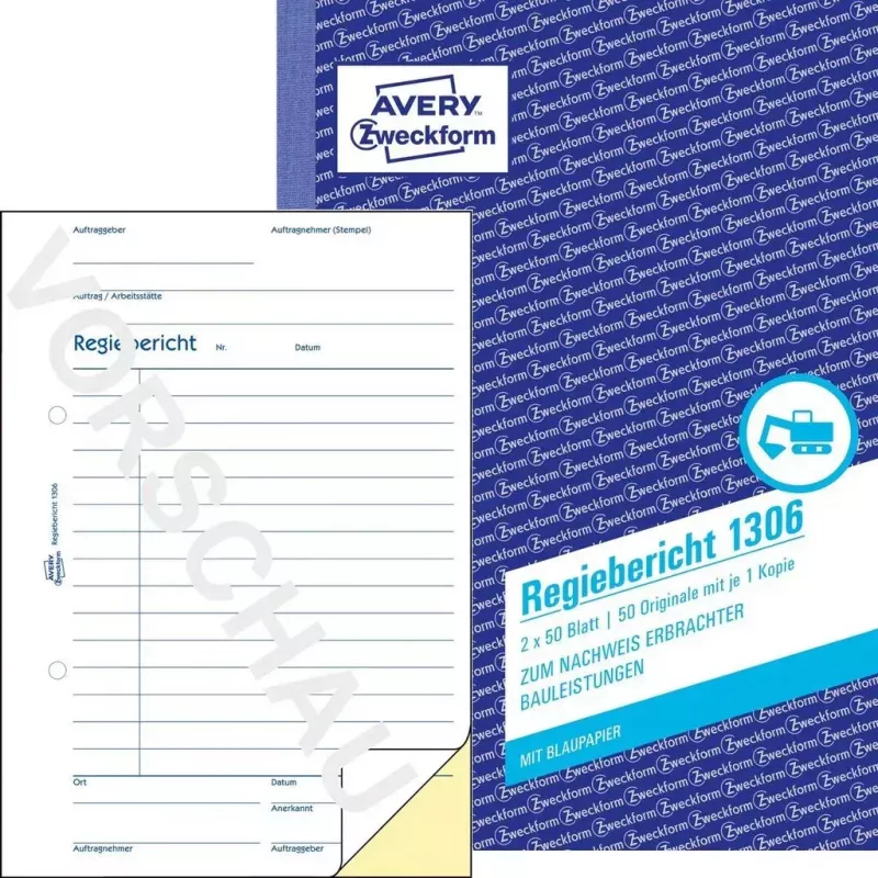 Modulo/libro di liquidazione A5 Avery 1306