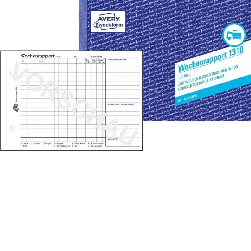 Libro moduli contabili A5 Avery 1310