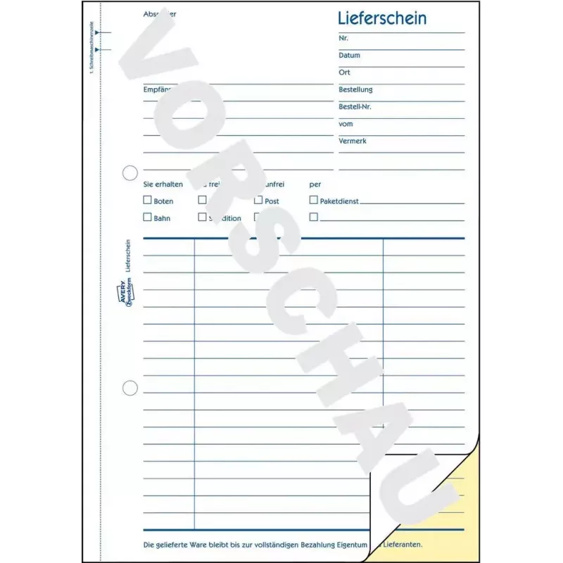 Libro contabile AVERY 1720 A4 40 pagine