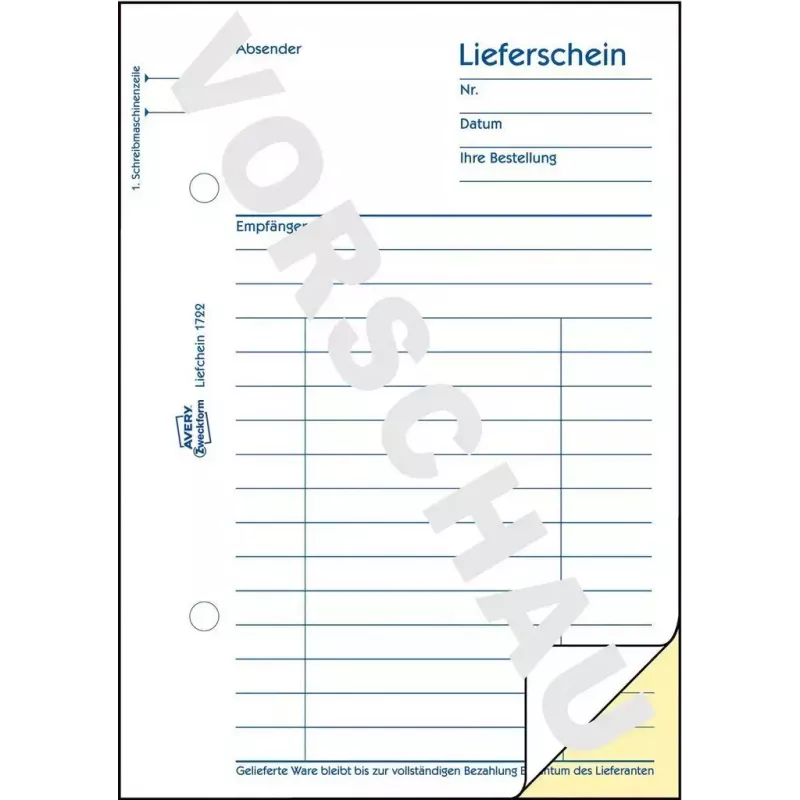 Libro moduli contabili A6 Avery 1722