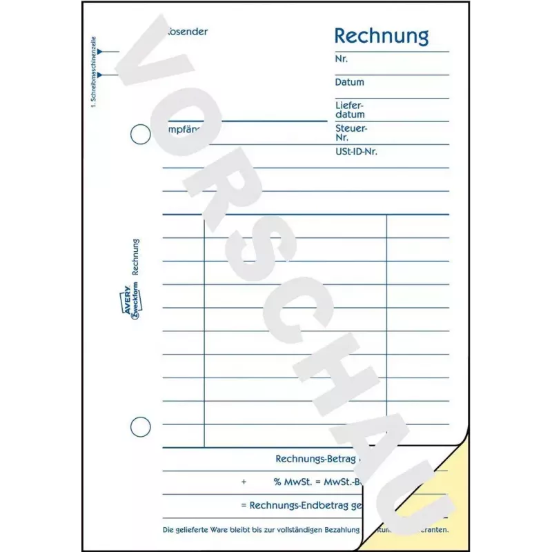 Libro moduli contabili A6 Avery 1732