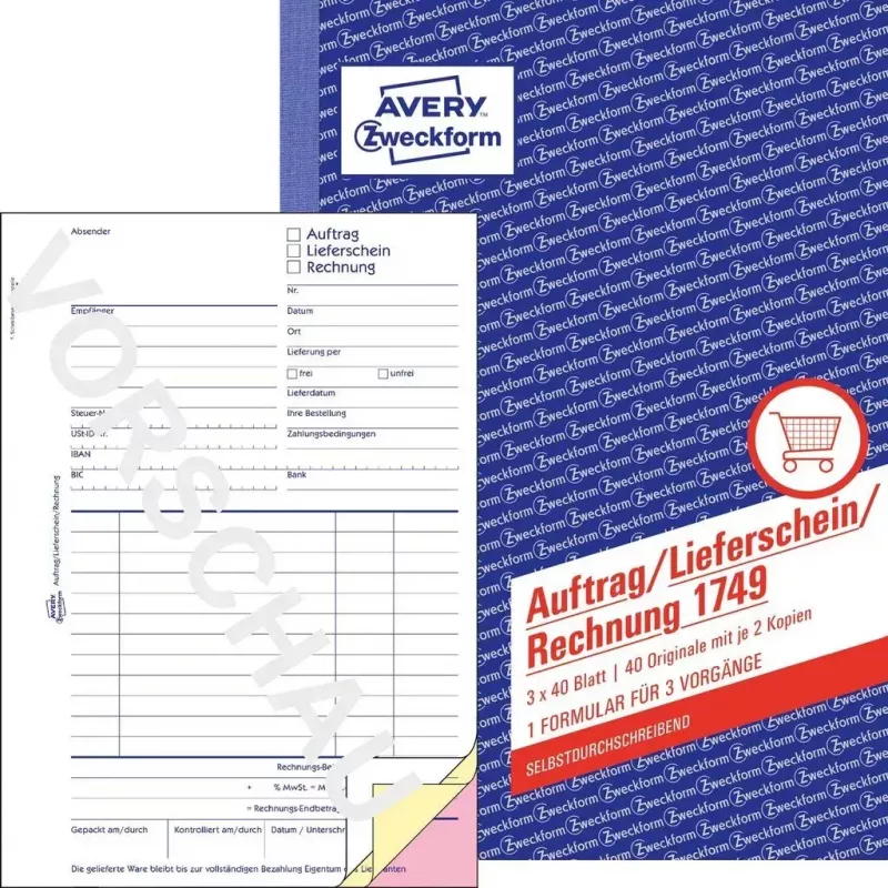 Registro di liquidazione A5 Avery 1749